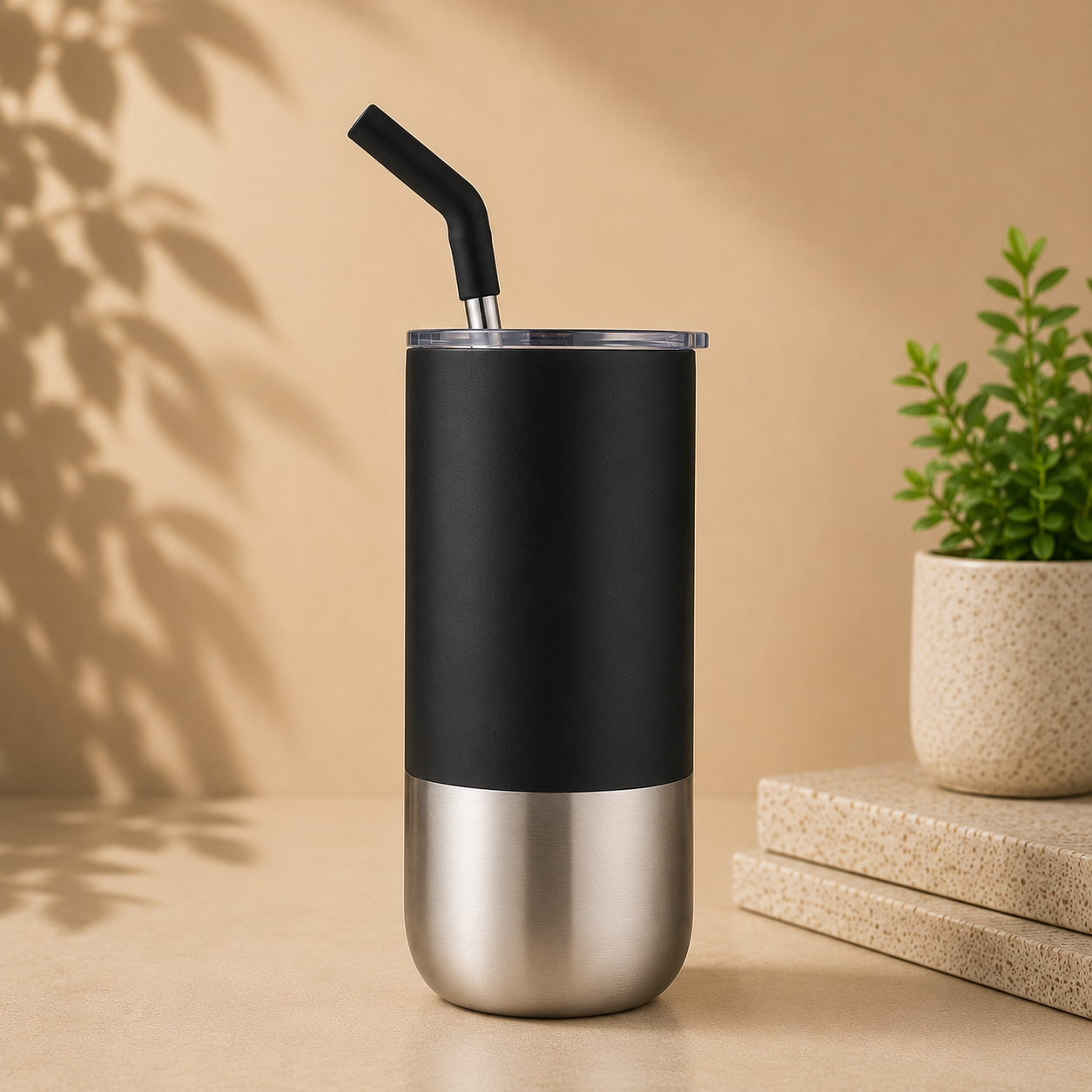 BORCULO CHANGE Collection Insulated Tumbler with Reusable Straw – 540ml