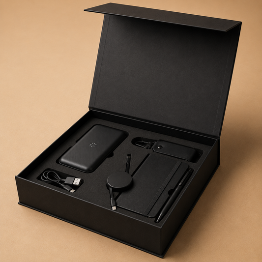 Black Leather Gift Set