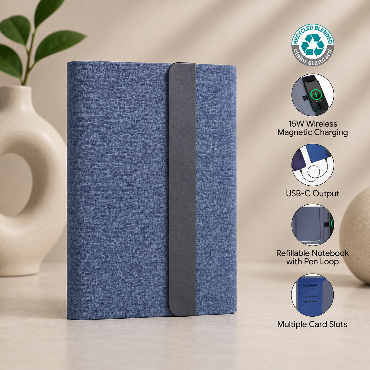Santhome 10000mAh Magnetic Wireless Powerbank Portfolio