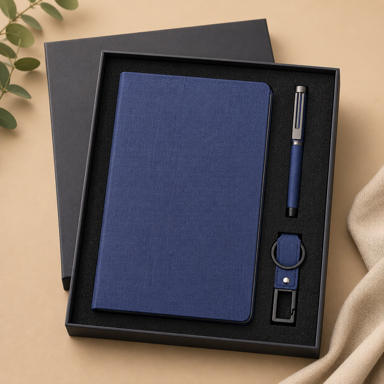 CHANGE ZERO Sustainable Gift Set with Refillable Notebook, Pen & USB Keychain