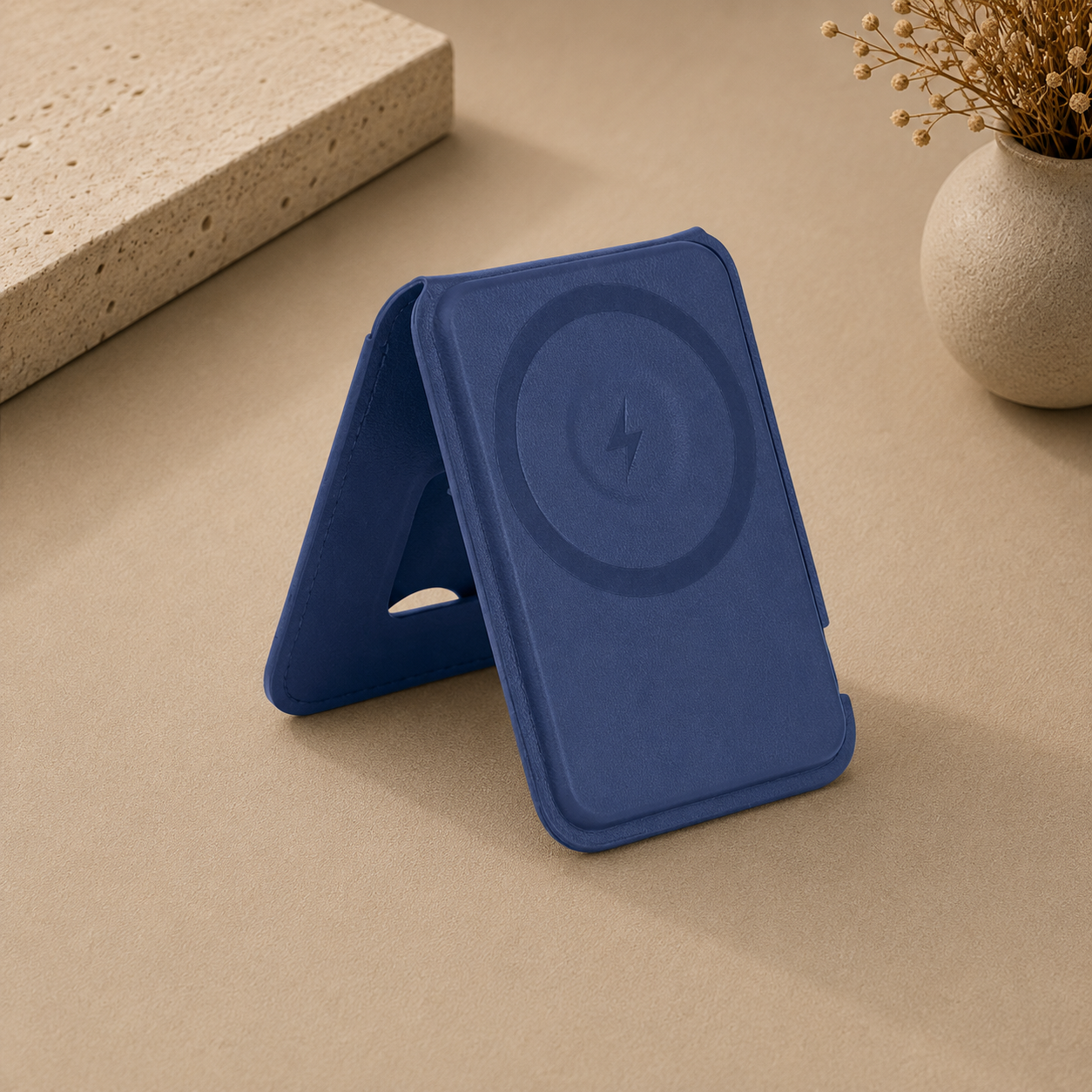 Giftology 3-in-1 Magnetic Wireless Charger Card Holder