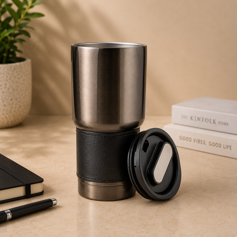 Hans Larsen BOLIN Insulated Stainless Steel Tumbler with Grip Sleeve – 530ml
