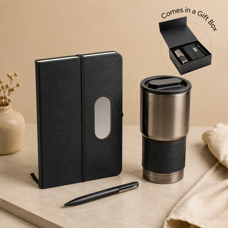 Hans Larsen Gift Set of Tumbler, Notebook and Pen