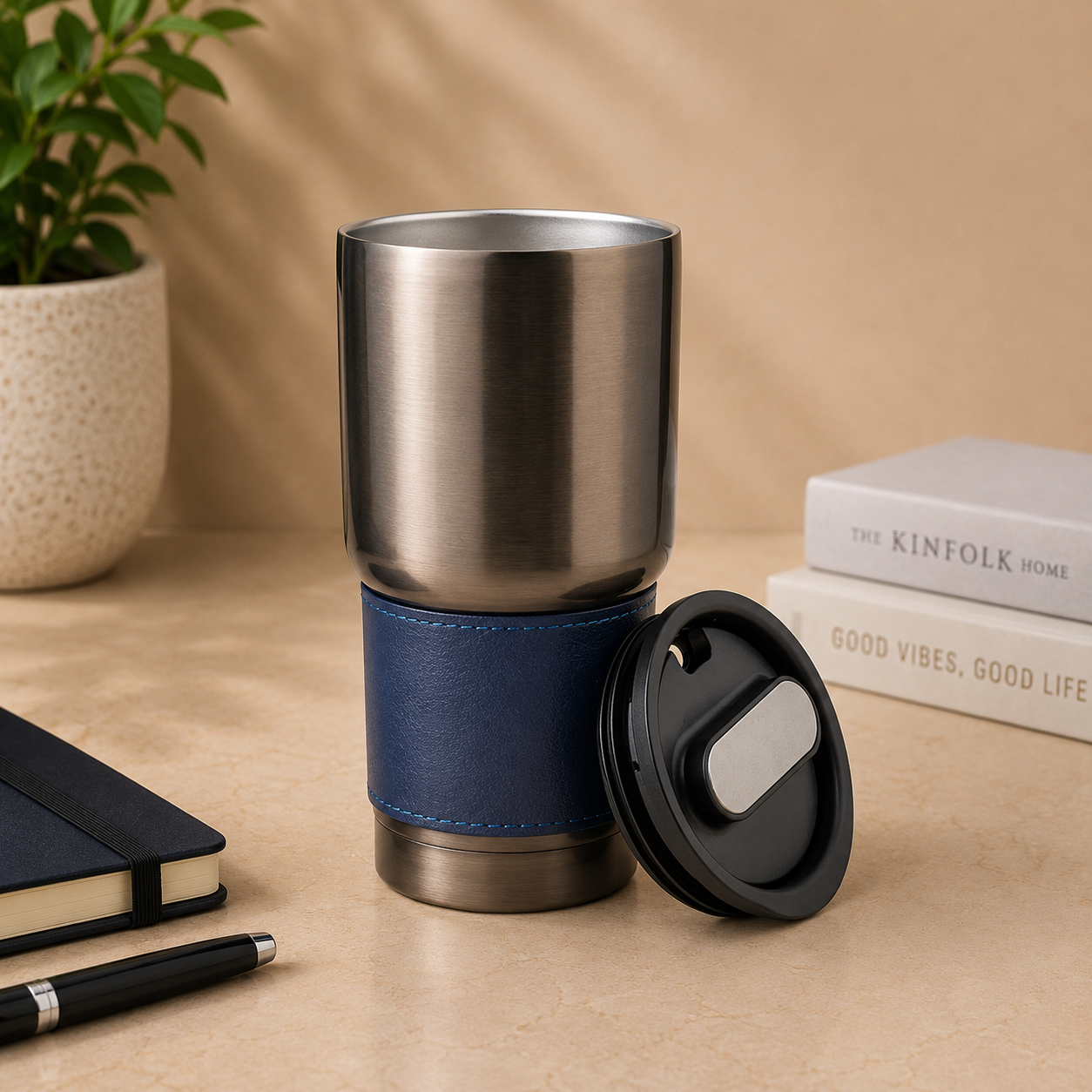 Hans Larsen BOLIN Insulated Stainless Steel Tumbler with Grip Sleeve – 530ml