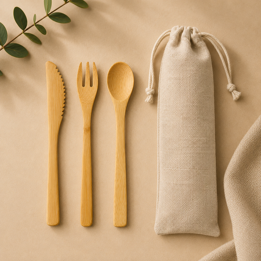 MEOLO - eco-neutral Bamboo Cutlery set