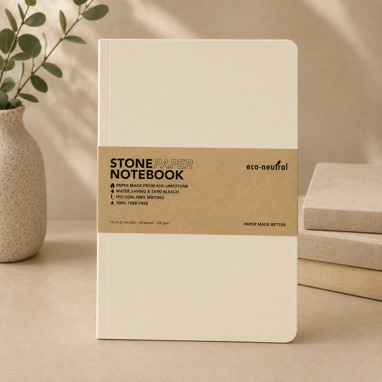 NEYA - eco-neutral Stone Paper Tree-Free Notebook