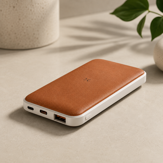 Recycled Leather 10000mAh PD Powerbank