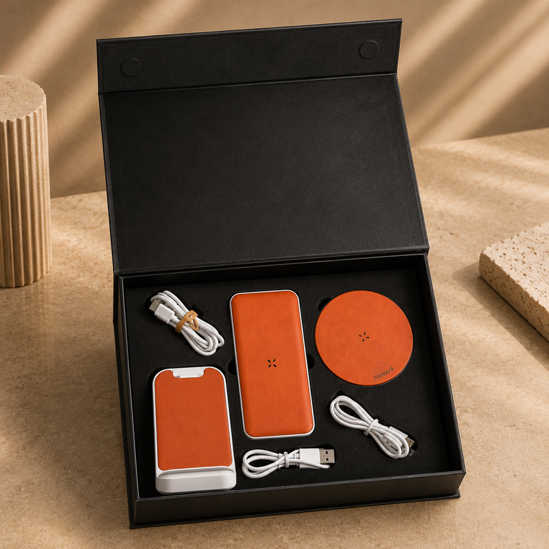 Recycled Leather Gift Set