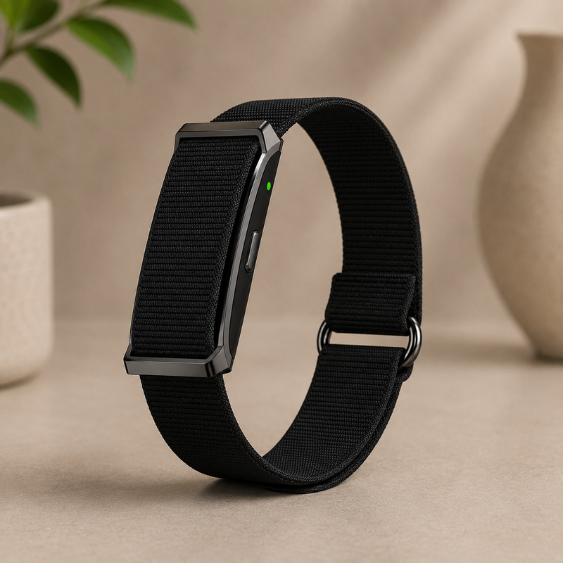 Screenless Health & Fitness Band - Black