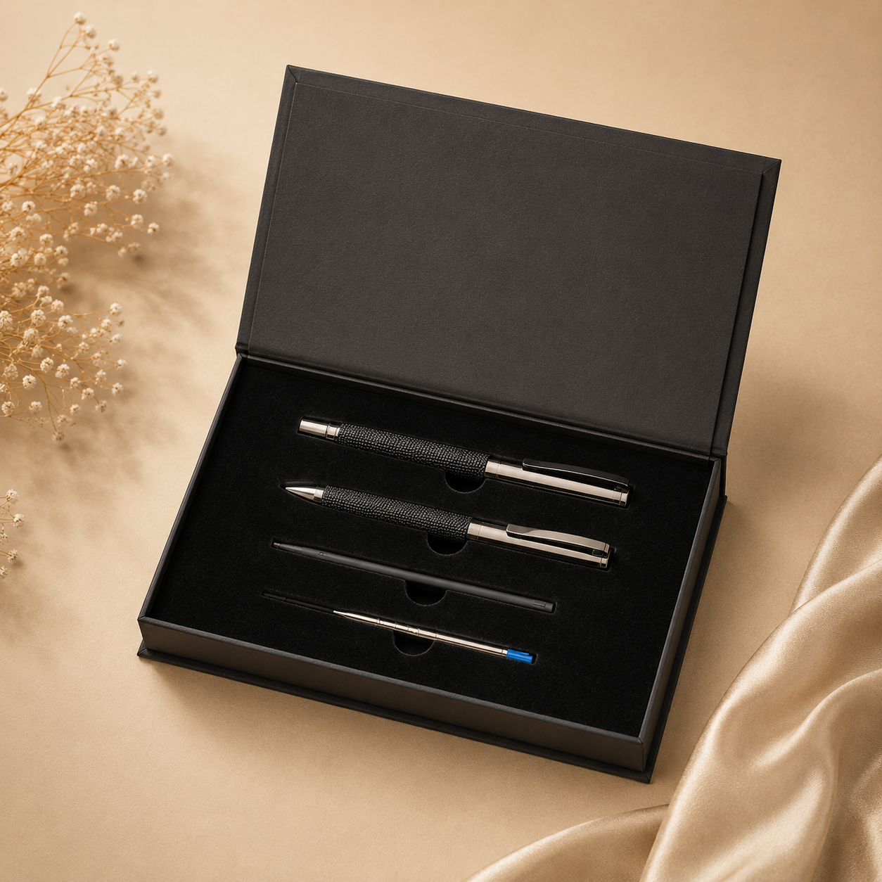 UMA Gift Set of 2 Premium Mesh Metal Pens