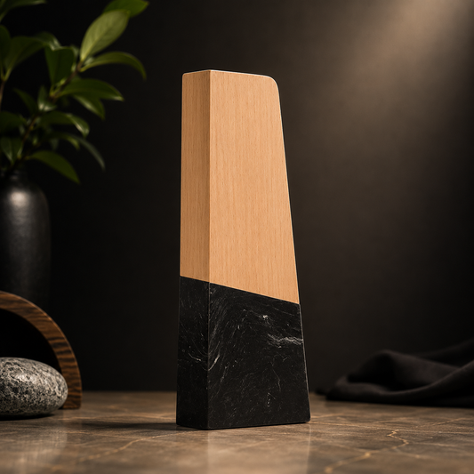 Black Swirl Recycled Corporate Award
