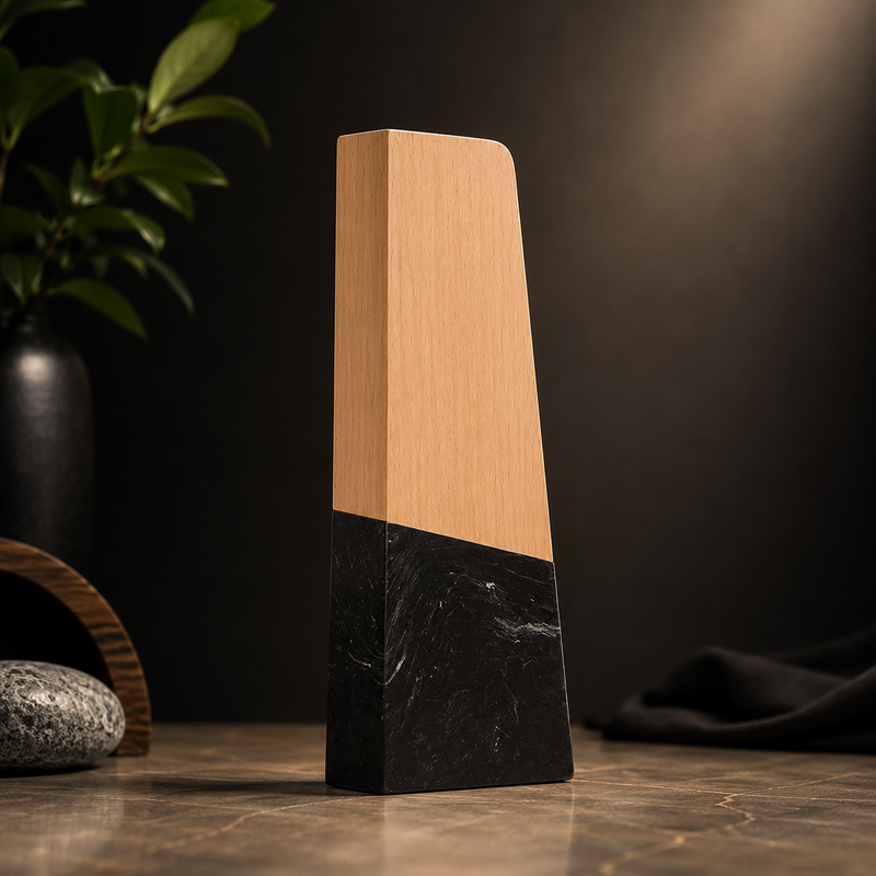 Black Swirl Recycled Corporate Award