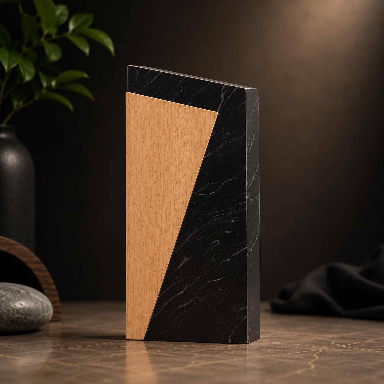 Black Swirl Wood & Recycled Award